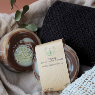 “Charlie” – Savon corps et visage au beurre de cacao