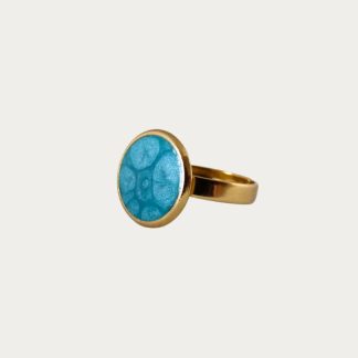 Bague ajustable bleue “Azur”